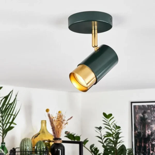 hofstein Plafonnier Campanas Vert, Laiton, 1 lumière* Lampes Modernes