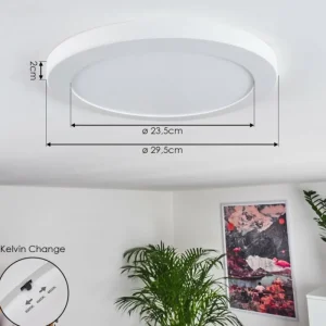 hofstein Plafonnier Canditas LED Blanc, 1 lumière* Lampes Modernes