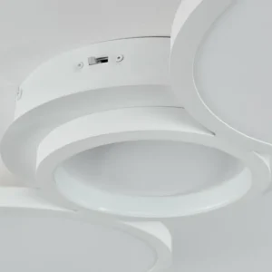 hofstein Plafonnier Carabajal LED Blanc, 1 lumière* Lampes Modernes