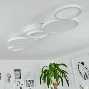 hofstein Plafonnier Carabajal LED Blanc, 1 lumière* Lampes Modernes