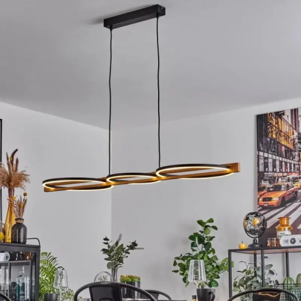 hofstein Plafonnier Carcano LED Noir, 1 lumière* Lampes Modernes