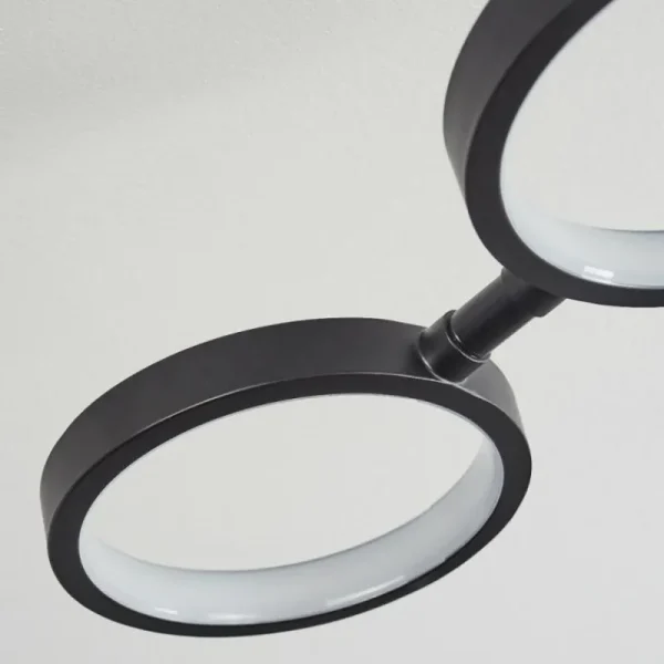 hofstein Plafonnier Carrisito LED Noir, 1 lumière* Lampes Modernes