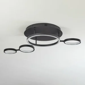 hofstein Plafonnier Carrisito LED Noir, 1 lumière* Lampes Modernes