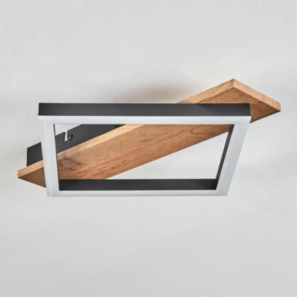 hofstein Plafonnier Cascada Brun, Couleur bois, Noir, 1 lumière* Lampes Modernes