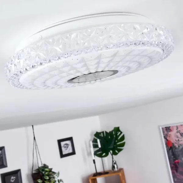 hofstein Plafonnier Cavalese LED Blanc, 1 lumière* Lampes Modernes