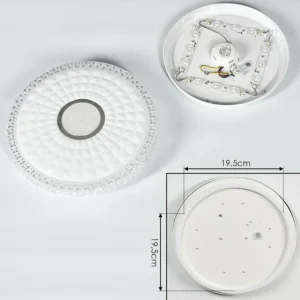 hofstein Plafonnier Cavalese LED Blanc, 1 lumière* Lampes Modernes