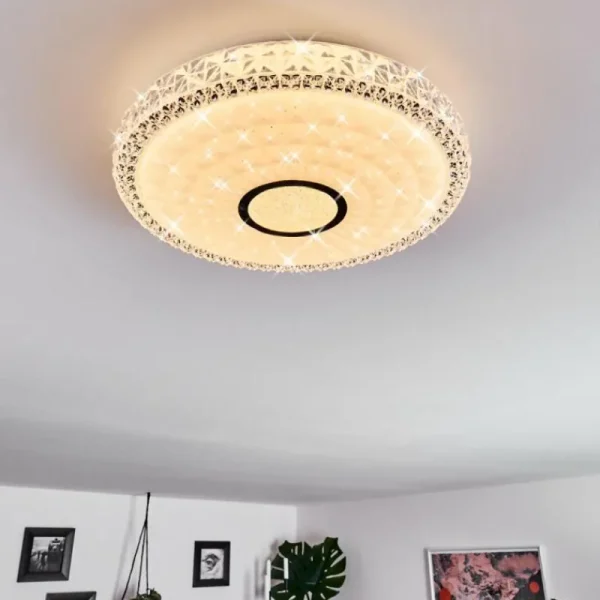 hofstein Plafonnier Cavalese LED Blanc, 1 lumière* Lampes Modernes