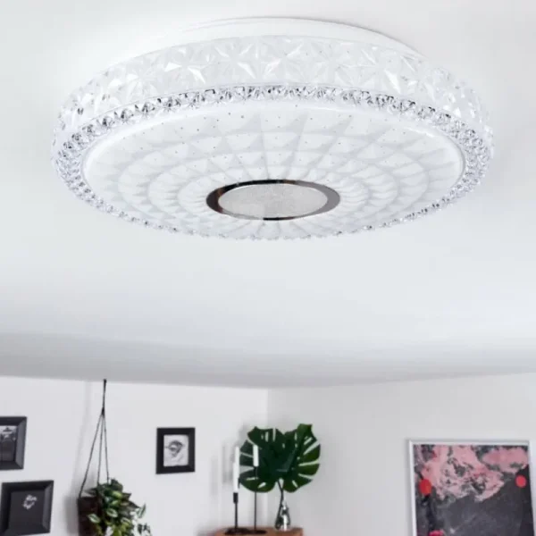 hofstein Plafonnier Cavalese LED Blanc, 1 lumière* Lampes Modernes