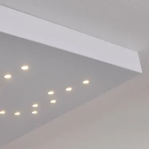 hofstein Plafonnier Cetara LED Gris, 1 lumière, Télécommandes, Changeur de couleurs* Lampes Modernes