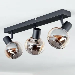 hofstein Plafonnier Cevio Noir, 3 lumières* Lampes Modernes