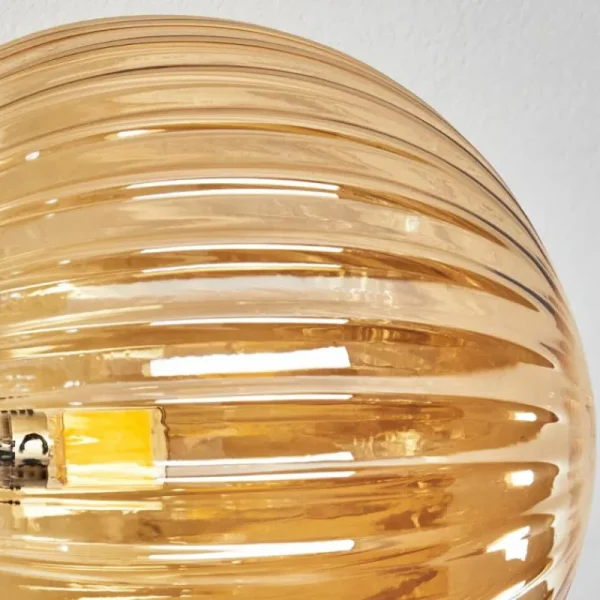hofstein Plafonnier Chehalis Ambre, 6 lumières* Lampes En Verre