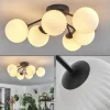 hofstein Plafonnier Chehalis Blanc, 6 lumières* Lampes En Verre