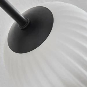hofstein Plafonnier Chehalis Blanc, 6 lumières* Lampes En Verre