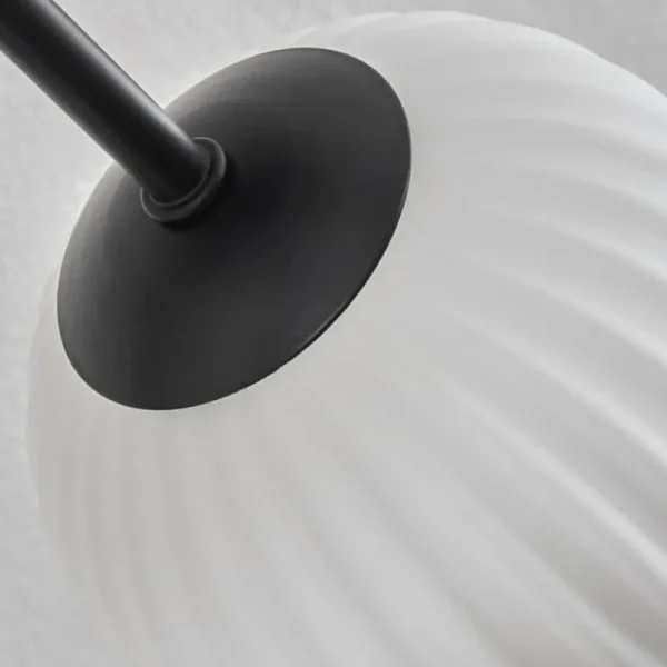 hofstein Plafonnier Chehalis Blanc, 6 lumières* Lampes En Verre