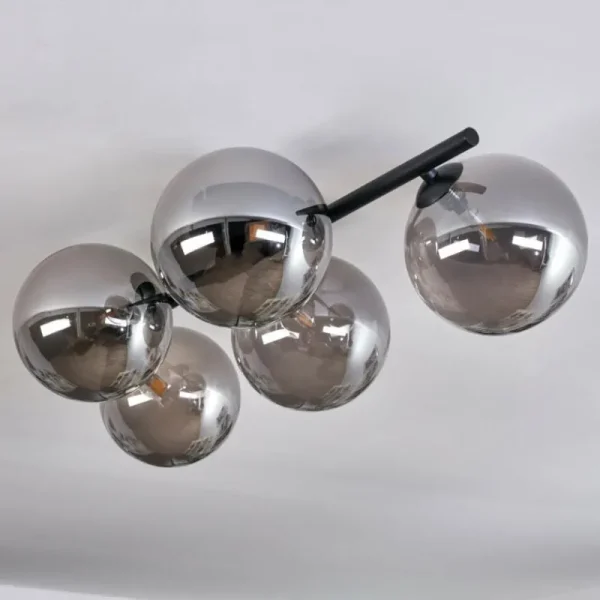 hofstein Plafonnier Chehalis Fumé, 5 lumières* Lampes Modernes