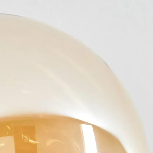 hofstein Plafonnier Chehalis Noir, 4 lumières* Lampes En Verre