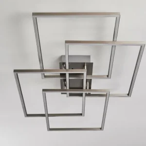 hofstein Plafonnier Cheka LED Aluminium, 4 lumières, Télécommandes* Lampes Modernes