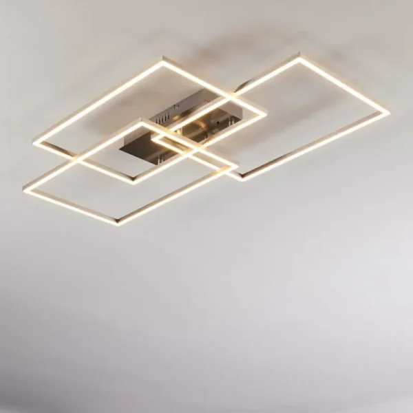 hofstein Plafonnier Cheka LED Aluminium, 3 lumières, Télécommandes* Lampes Modernes