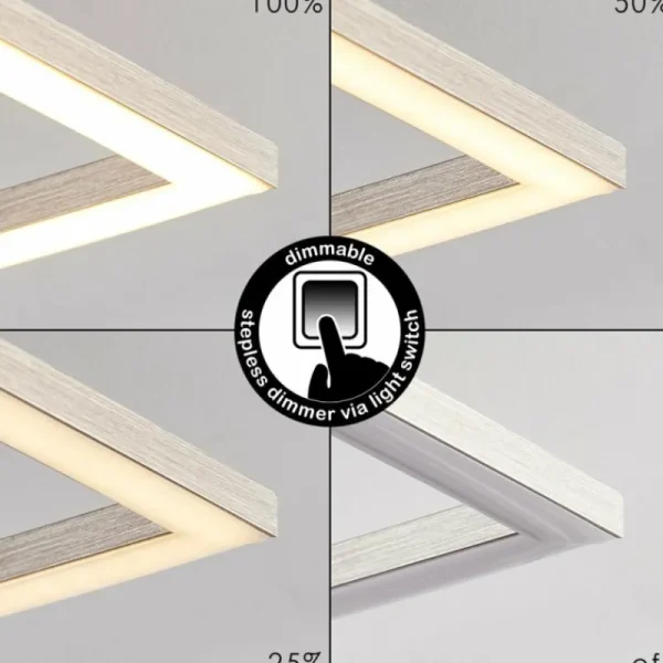 hofstein Plafonnier Cheka LED Aluminium, 3 lumières* Lampes Modernes