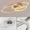 hofstein Plafonnier Chilkat LED Nickel mat, 1 lumière* Lampes Modernes