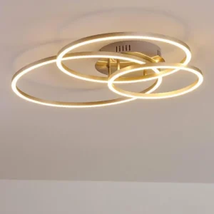 hofstein Plafonnier Chilkat LED Nickel mat, 1 lumière* Lampes Modernes