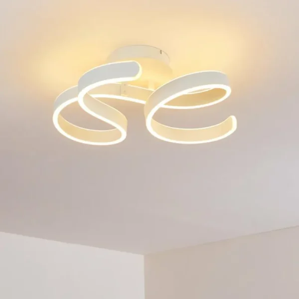 hofstein Plafonnier Chippewa LED Blanc, 1 lumière* Lampes Modernes