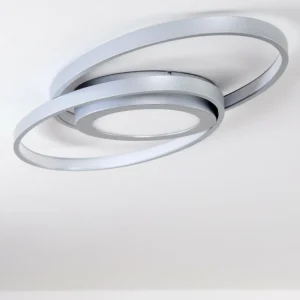 hofstein Plafonnier Chunky LED Argenté, 1 lumière* Lampes Modernes