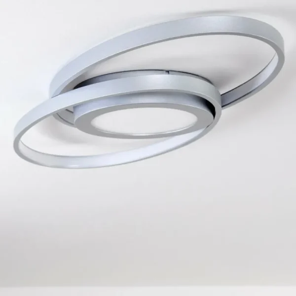 hofstein Plafonnier Chunky LED Argenté, 1 lumière* Lampes Modernes