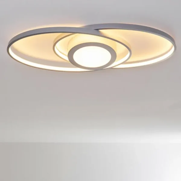 hofstein Plafonnier Chunky LED Argenté, 1 lumière* Lampes Modernes