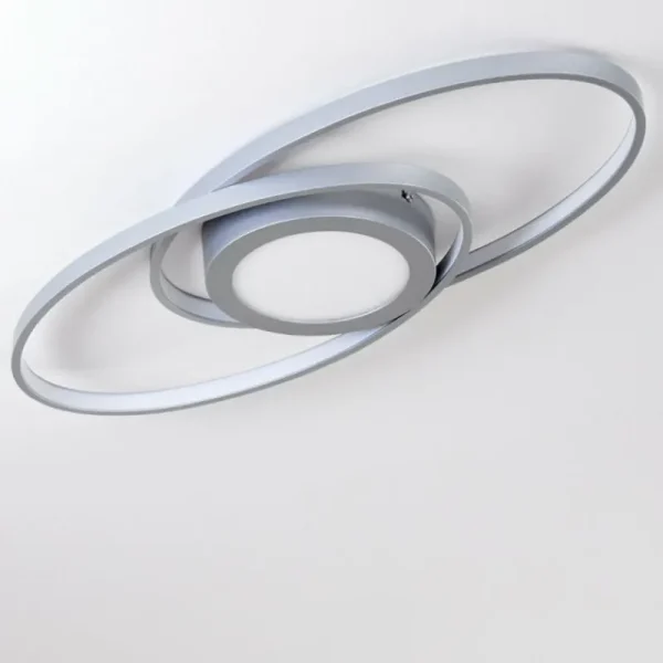 hofstein Plafonnier Chunky LED Argenté, 1 lumière* Lampes Modernes