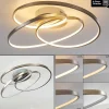 hofstein Plafonnier Chute LED Nickel mat, 1 lumière* Lampes Modernes