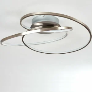 hofstein Plafonnier Chute LED Nickel mat, 1 lumière* Lampes Modernes