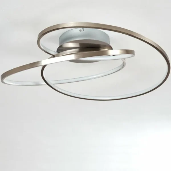 hofstein Plafonnier Chute LED Nickel mat, 1 lumière* Lampes Modernes