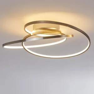 hofstein Plafonnier Chute LED Nickel mat, 1 lumière* Lampes Modernes