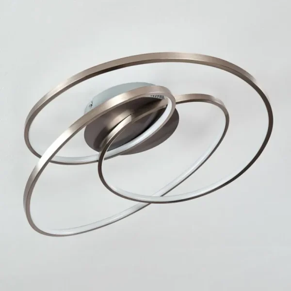 hofstein Plafonnier Chute LED Nickel mat, 1 lumière* Lampes Modernes