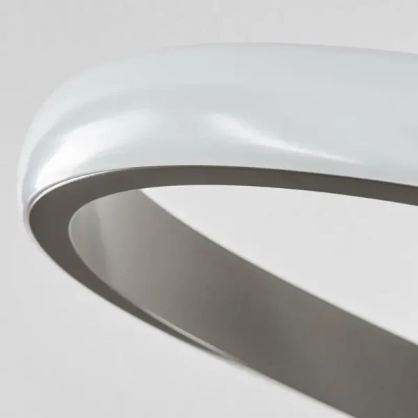 hofstein Plafonnier Cochato LED Nickel mat, 1 lumière* Lampes Modernes