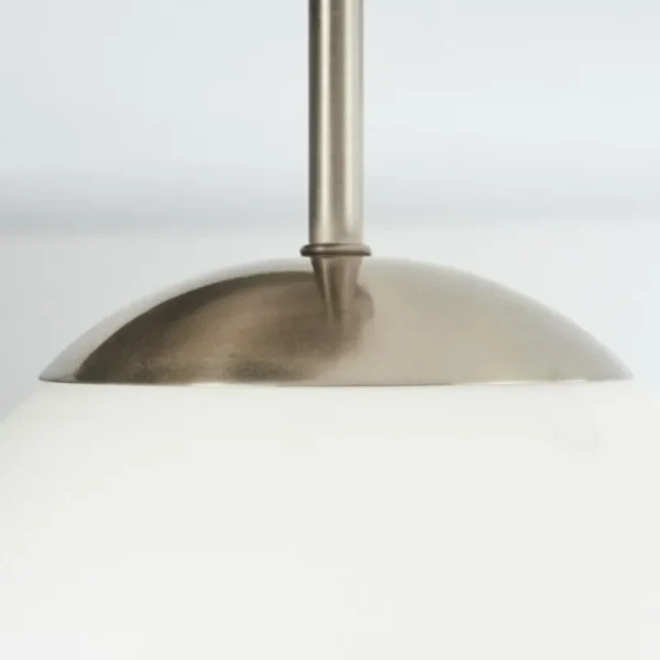 hofstein Plafonnier Cochuna Nickel mat, 3 lumières* Lampes En Verre