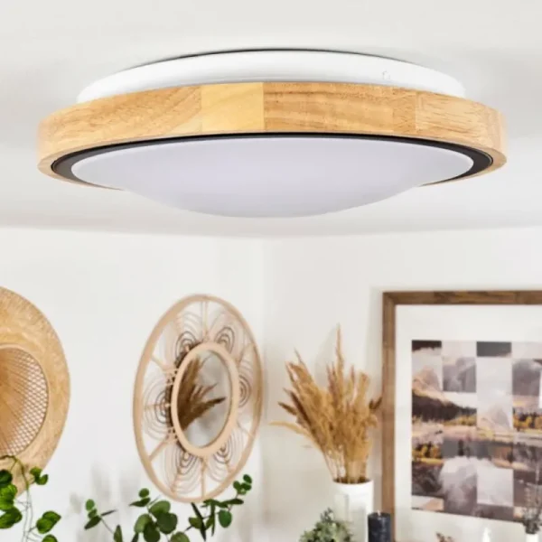 hofstein Plafonnier Corinto LED Écru, Noir, 1 lumière* Lampes Modernes