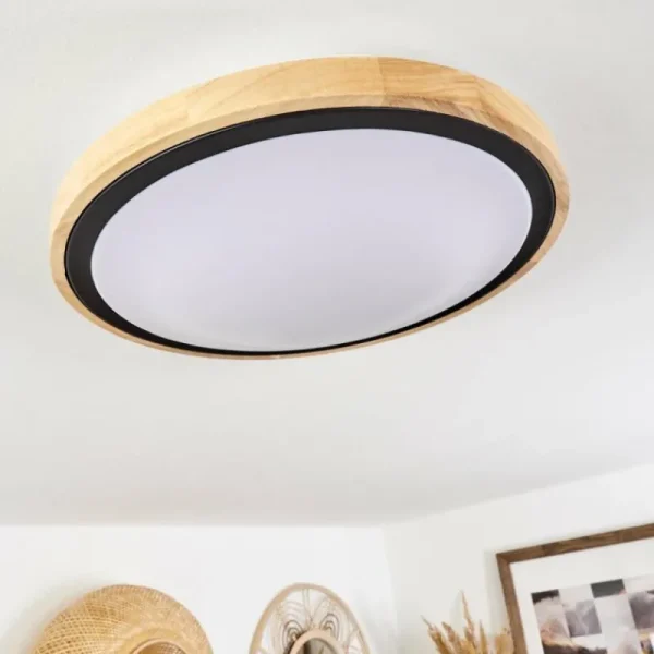 hofstein Plafonnier Corinto LED Écru, Noir, 1 lumière* Lampes Modernes