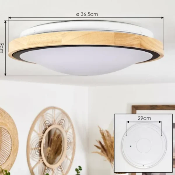 hofstein Plafonnier Corinto LED Écru, Noir, 1 lumière* Lampes Modernes