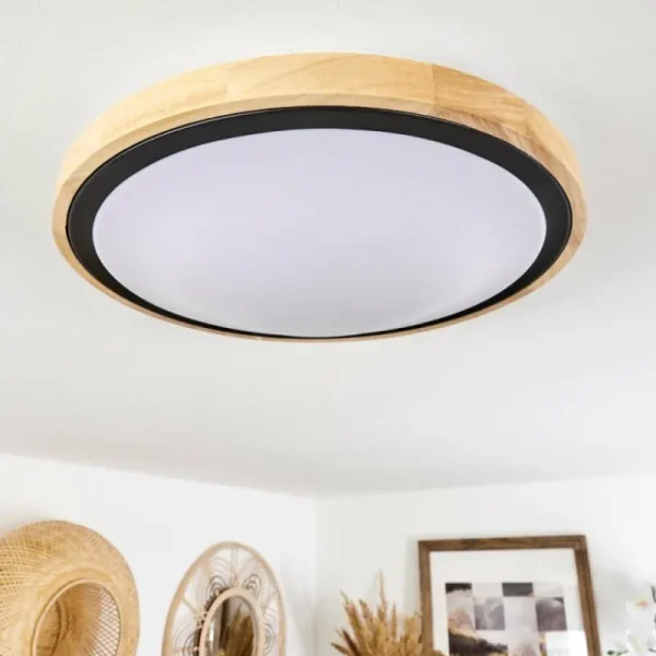 hofstein Plafonnier Corinto LED Écru, Noir, 1 lumière* Lampes Modernes