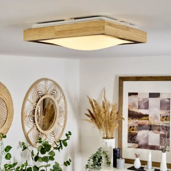 hofstein Plafonnier Corinto LED Écru, Noir, 1 lumière* Lampes Modernes