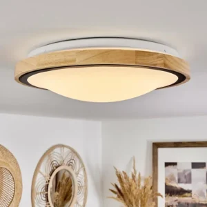 hofstein Plafonnier Corinto LED Écru, Noir, 1 lumière* Lampes Modernes