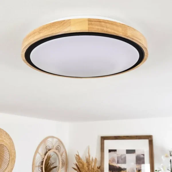 hofstein Plafonnier Corinto LED Écru, Noir, 1 lumière* Lampes Modernes