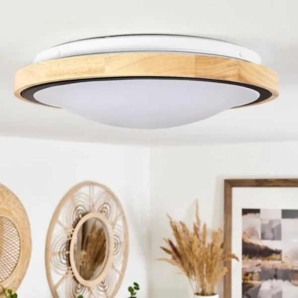 hofstein Plafonnier Corinto LED Écru, Noir, 1 lumière* Lampes Modernes