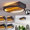 hofstein Plafonnier Cornol LED Écru, Noir, 1 lumière* Lampes Modernes