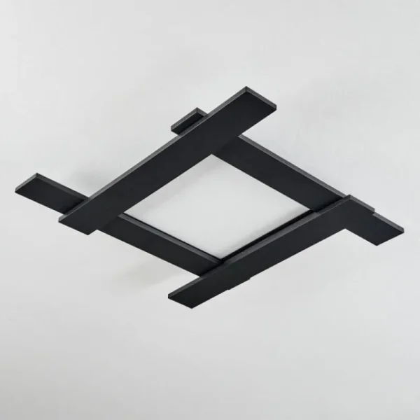 hofstein Plafonnier Cuchara LED Noir, 5 lumières* Lampes Modernes