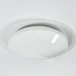 hofstein Plafonnier Cure LED Blanc, 1 lumière, Télécommandes, Changeur de couleurs* Lampes Modernes