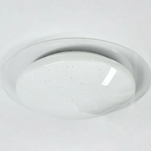 hofstein Plafonnier Cure LED Blanc, 1 lumière, Télécommandes, Changeur de couleurs* Lampes Modernes