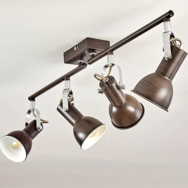 hofstein Plafonnier Danikon Brun, 4 lumières* Lampes Modernes